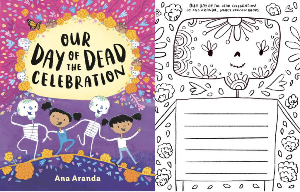 Our Day Of The Dead Celebration + Calavera Coloring Page And Poem 